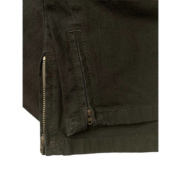 Ann Taylor Womens Black Pants 2 Lindsay Waist Modern Fit Cropped Ankle Zip - Picture 8 of 9